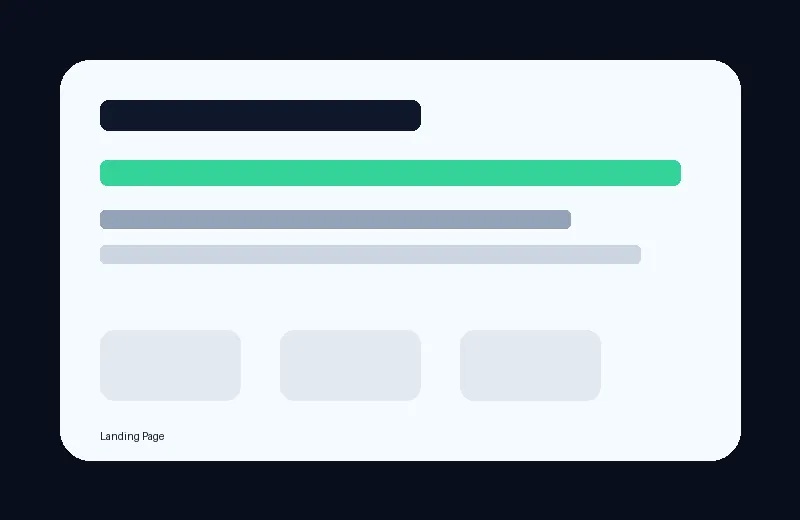 Landing Page example website preview