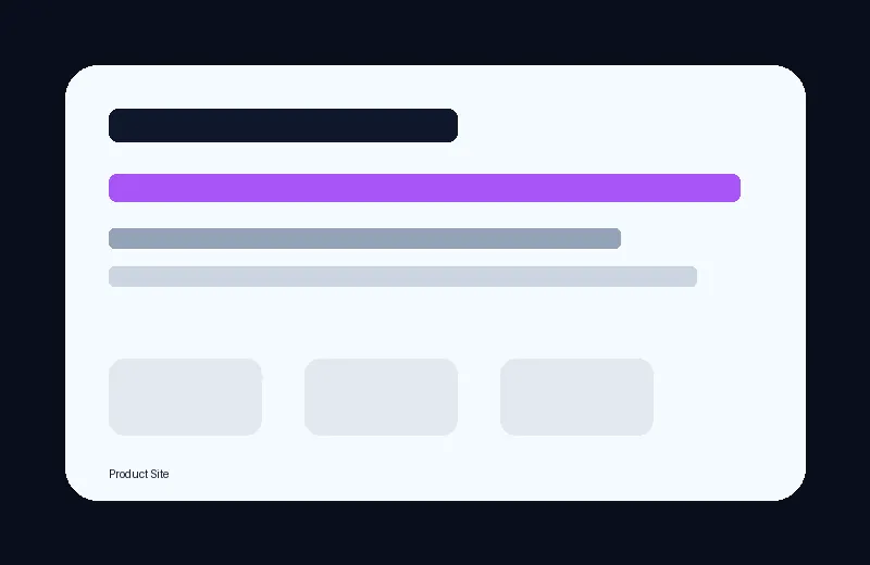 Store or Product Site example website preview